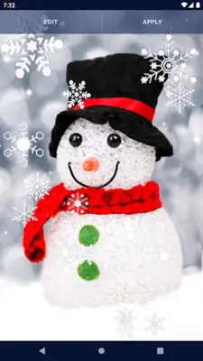 Snowman Live Wallpaper android App screenshot 0