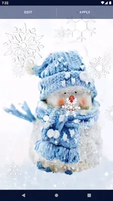 Snowman Live Wallpaper android App screenshot 1