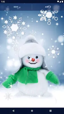 Snowman Live Wallpaper android App screenshot 2