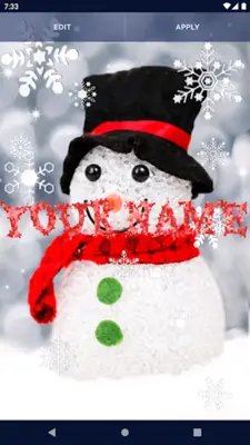 Snowman Live Wallpaper android App screenshot 4