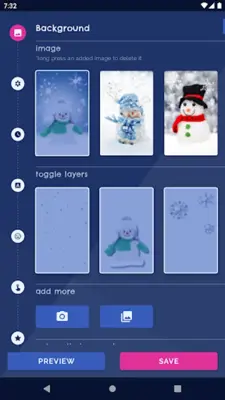 Snowman Live Wallpaper android App screenshot 5